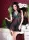 CR 4214  L/XL Black Blue Babydoll + String