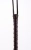 Calf Leather Handle Saddle Leather Tails Black