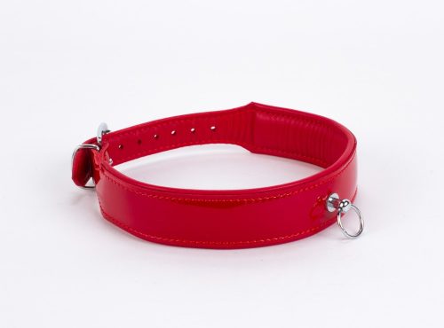 Patent Leather with Lamb Leather Backing Red