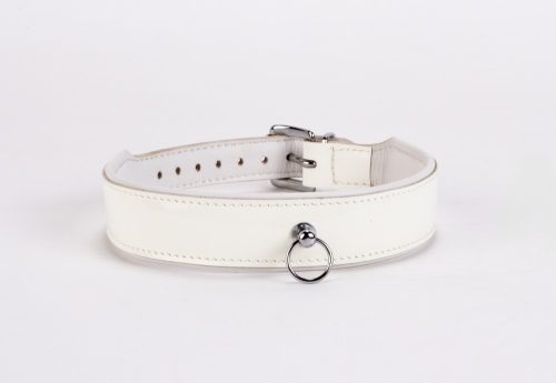 Patent Leather with Lamb Leather Backing White