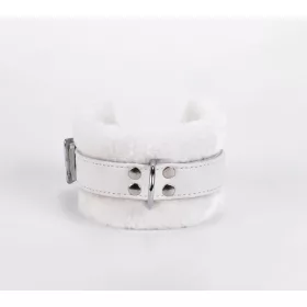 Handcuff Design Made in Calf Softy Leather White