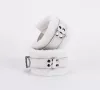 Handcuff Design Made in Calf Softy Leather White