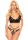 Lace bralette and thong, black, S/M