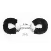 Fetish Pleasure Fluffy Hand Cuffs Black