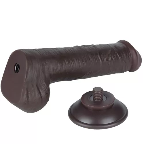 8'' Sliding Skin Dual Layer Dong Black III_B15O50_3