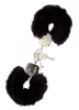 Metal Handcuff With Plush Black
