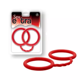 SEX EXTRA - SILICONE CUFFS RED_B0O25_4