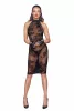 Midi tulle dress with velvet straps in the back - S