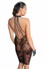 Midi tulle dress with velvet straps in the back - XL