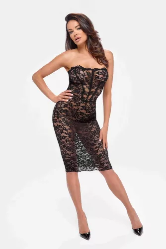 Catalyst lace up midi dress  - XL