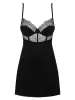 Sharlotte chemise & thong black  S/M