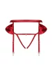 Rubinesa garter belt & crotchles thong  S/M