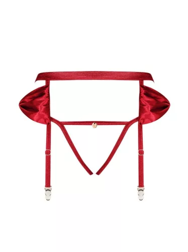 Rubinesa garter belt & crotchles thong  S/M