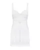 Amor Blanco underwire chemise & thong white   S/M