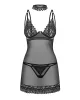 Donarella chemise & thong M/L