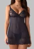 Nightly Blue chemise & thong M/L