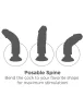 7" Vibrating Cock with Balls  Light