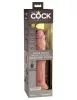 9" Dual Density Vibrating Silicone Cock with Remote  Light