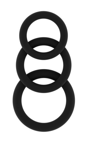 Sono Black N°25 – 3 darab prémium péniszgyűrű
