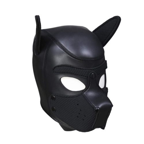 PUPPY – fekete neopréne maszk  érzéki játékokhoz