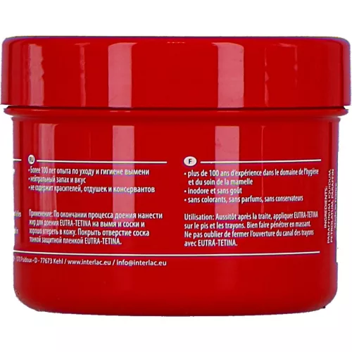 Eutra Tetina – prémium tejelválasztó kenőanyag 250 ml