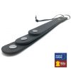 Prémium bőr lapát – 3 pántos, érzéki játékokhoz 39,5 cm