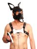 Puppy Set – fehér bőr fül és nyelv kiegészítők