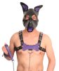 Puppy Set – lila bőr fül és nyelv kiegészítők