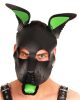 Puppy Set – zöld bőr fülekkel és nyelvvel