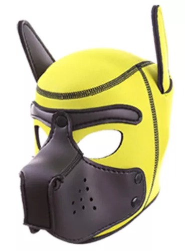 Sárga-Fekete Neopréne Kutyás Maszk – stílusos védelem