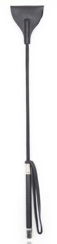 Crop Whip – stílusos bőr korbács 55 cm hosszú