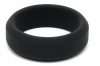 Silicone Cockring – puha, 18 mm fekete péniszgyűrű