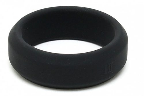 Silicone Cockring – puha, 18 mm fekete péniszgyűrű
