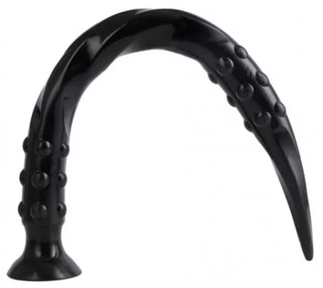 Dildo Black – hegyes csavaros prémium eszköz 40 x 3 cm