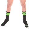 Fluoreszcens zöld edzőzokni - stílus és kényelem