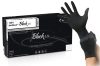 BLACK LX – latex kesztyű, pormentes, fekete, 100 dbos csomag