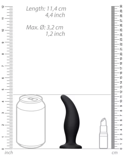 Curve – prémium szilikon anál dugó 11 x 3,7 cm