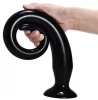 Dildo Tail Flex M – rugalmas, prémium fekete dildó