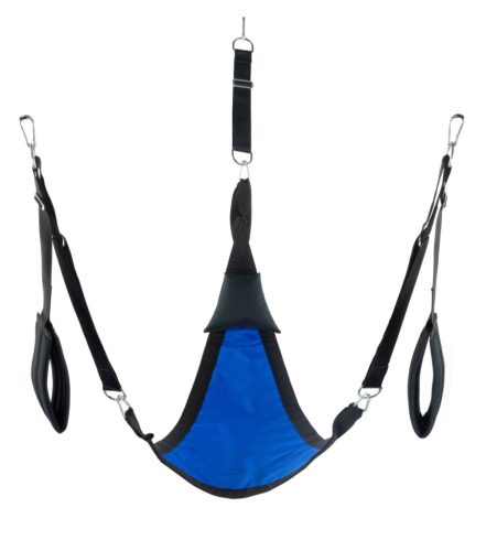 Triangle Fabric Sling - prémium szövet hintaszófa kékben