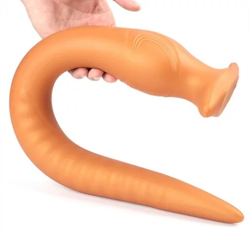 Hosszú Eel Plug M - prémium intim kényeztető 38 x 4,5 cm