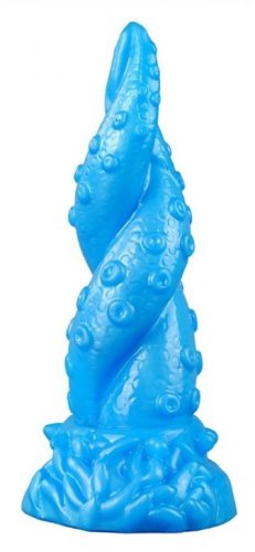 Octopus – prémium szilikon vibrátor 15 cm kék színben