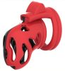 Dinoz – prémium férfi szexuális zár 6,5 x 3 cm, fekete-piros