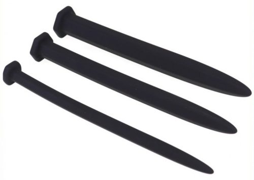 Hexagon – 3 db szilikon urethra kúp (15 cm, 8-12-16 mm)