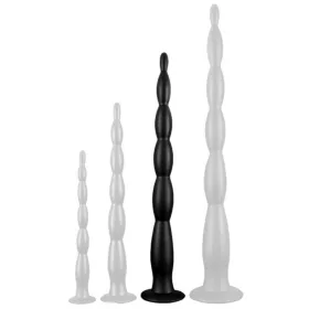 Scale Beads – hosszú, 50 cm-es dizájn dildo feketében