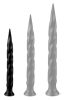 Long Tail Dildo S – fekete prémium dildó 34 x 3,5 cm