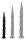 Long Tail Dildo S – fekete prémium dildó 34 x 3,5 cm