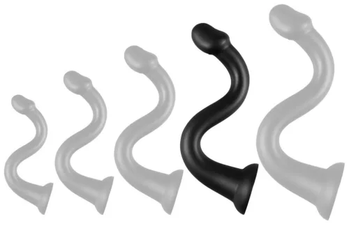 Whale XL – prémium hosszú dildó fekete színben