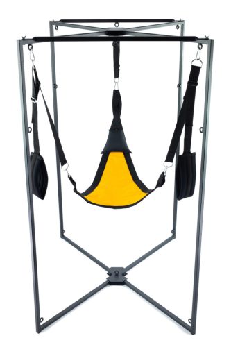 Kit Sling Tissu Triangle – prémium fekete-sárga hám