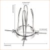 Premium fém anális speculum – hosszú cső 11,5 cm