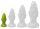 Monster Spike S – Zöld szilikon anális dugó (8x3,5cm)